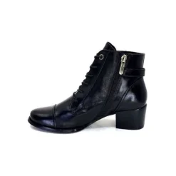 Regarde Le Ciel Jolene 04 Delice Cuir Noir*Femme Bottines