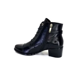 Regarde Le Ciel Jolene 04 Delice Cuir Noir*Femme Bottines