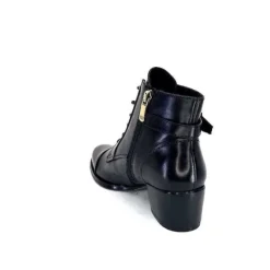 Regarde Le Ciel Jolene 04 Delice Cuir Noir*Femme Bottines