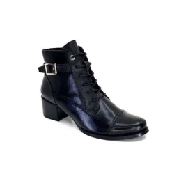 Regarde Le Ciel Jolene 04 Delice Cuir Noir*Femme Bottines