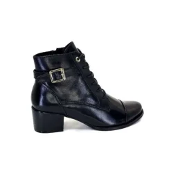 Regarde Le Ciel Jolene 04 Delice Cuir Noir*Femme Bottines