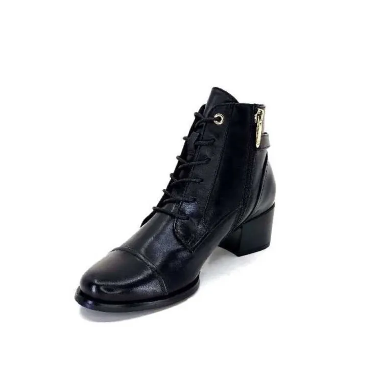 Regarde Le Ciel Jolene 04 Delice Cuir Noir*Femme Bottines
