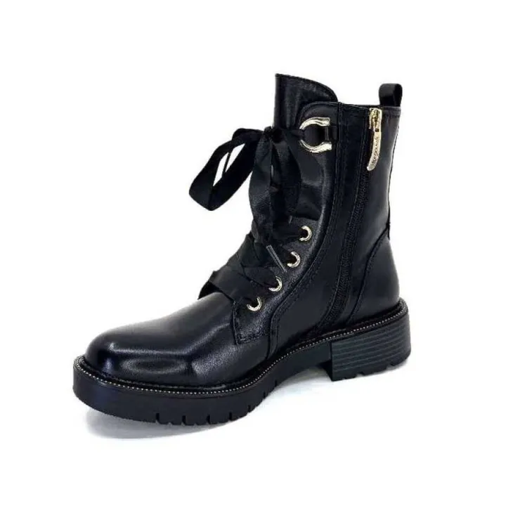 Regarde Le Ciel Josef 08 Cuir Noir*Femme Bottines