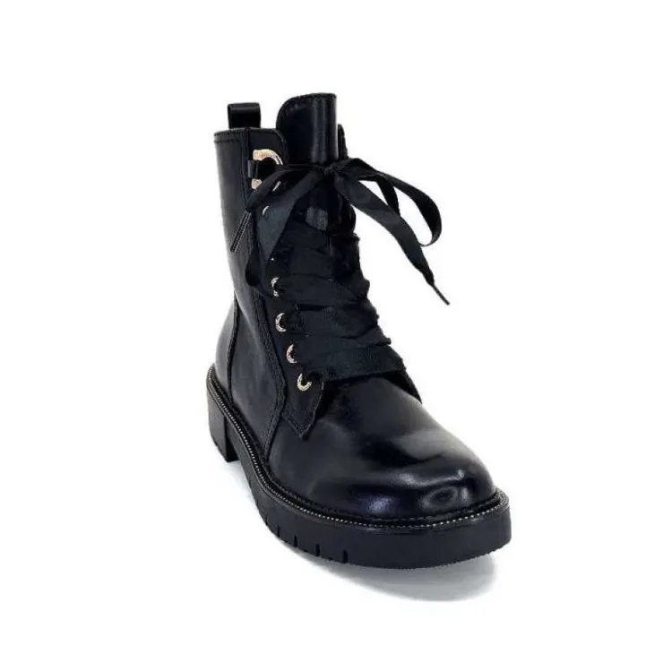 Regarde Le Ciel Josef 08 Cuir Noir*Femme Bottines