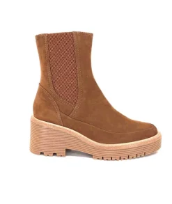 Regarde Le Ciel Marta 01 Daim Marron Noce*Femme Bottines