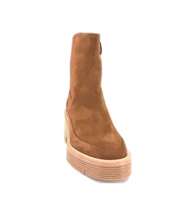 Regarde Le Ciel Marta 01 Daim Marron Noce*Femme Bottines
