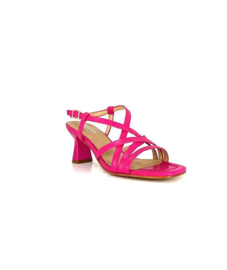 Regarde Le Ciel Orly 02 Cuir Rose*Femme Sandales