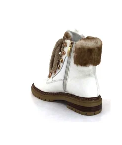 Regarde Le Ciel Rafal02 Cuir Blanc*Femme Bottines