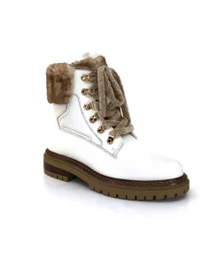 Regarde Le Ciel Rafal02 Cuir Blanc*Femme Bottines