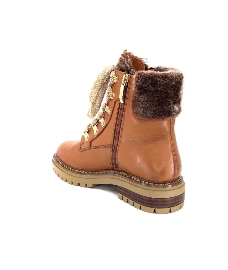 Regarde Le Ciel Rafal02 Cuir Cognac*Femme Bottines