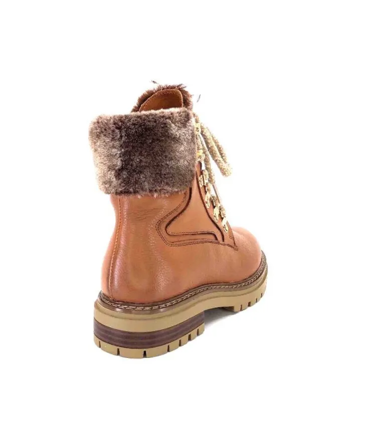 Regarde Le Ciel Rafal02 Cuir Cognac*Femme Bottines