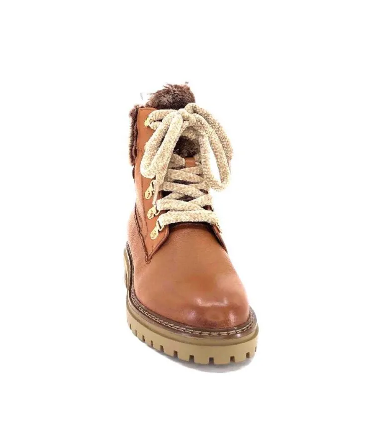 Regarde Le Ciel Rafal02 Cuir Cognac*Femme Bottines