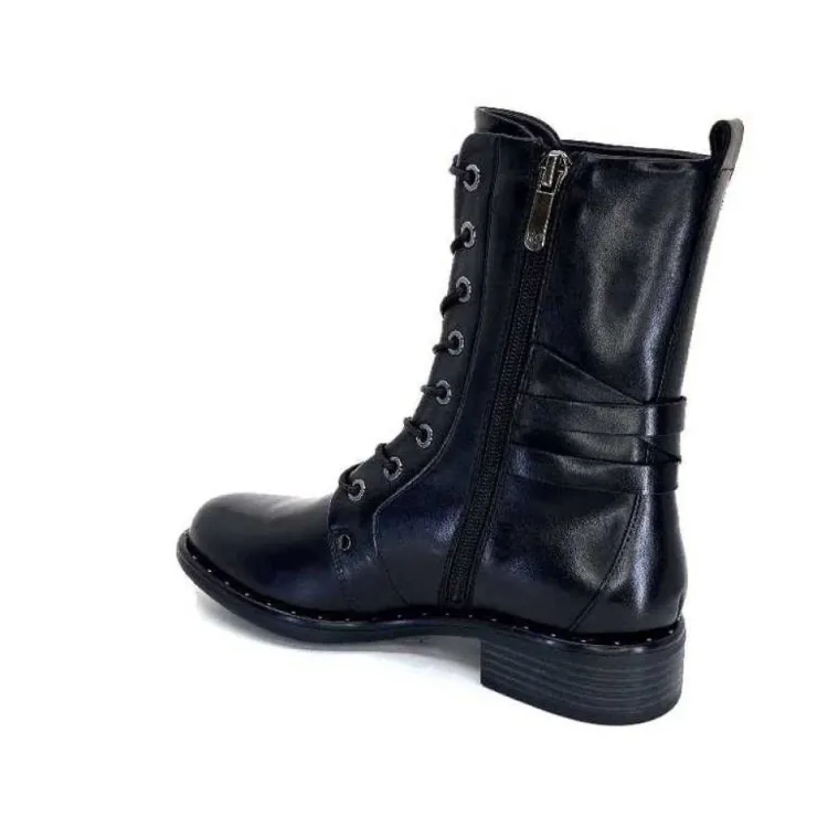 Regarde Le Ciel Roxana 44 Cuir Noir*Femme Bottines