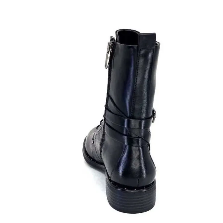Regarde Le Ciel Roxana 44 Cuir Noir*Femme Bottines