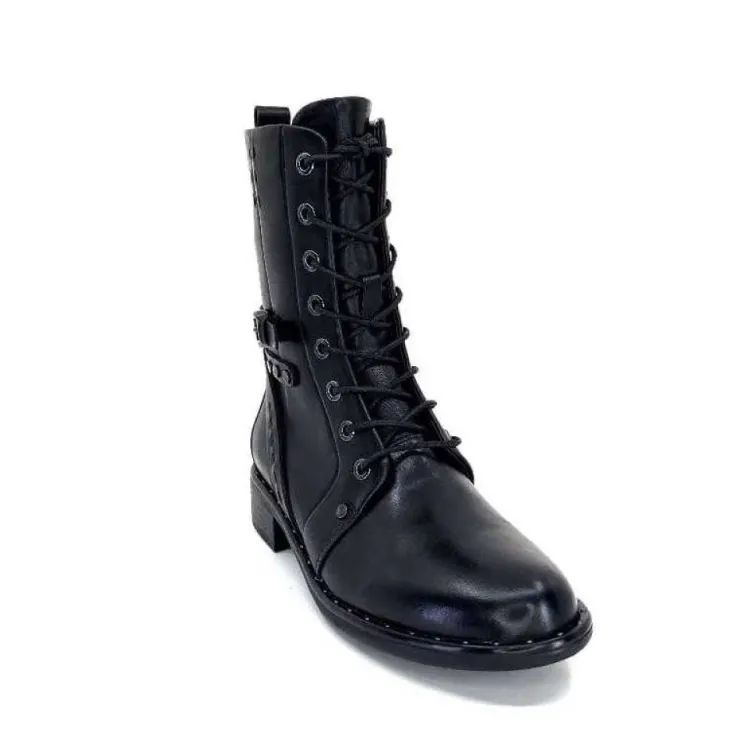Regarde Le Ciel Roxana 44 Cuir Noir*Femme Bottines