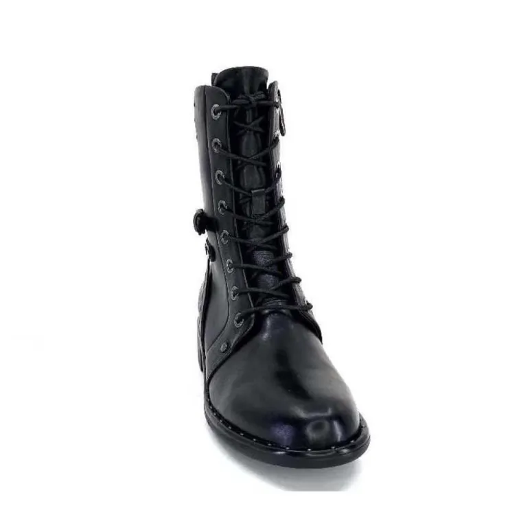 Regarde Le Ciel Roxana 44 Cuir Noir*Femme Bottines