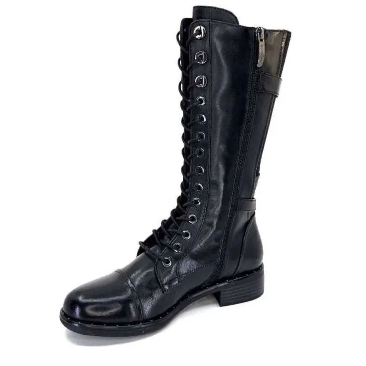 Regarde Le Ciel Roxana 10 Delice Cuir Noir*Femme Bottes