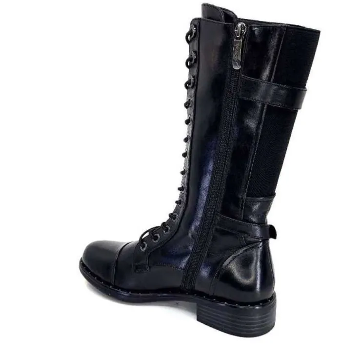 Regarde Le Ciel Roxana 10 Delice Cuir Noir*Femme Bottes