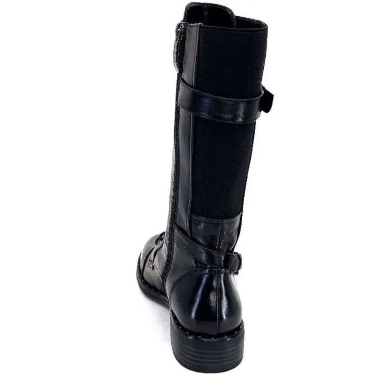 Regarde Le Ciel Roxana 10 Delice Cuir Noir*Femme Bottes