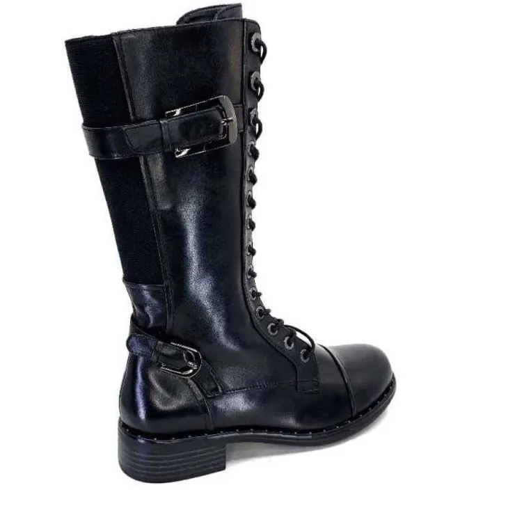 Regarde Le Ciel Roxana 10 Delice Cuir Noir*Femme Bottes