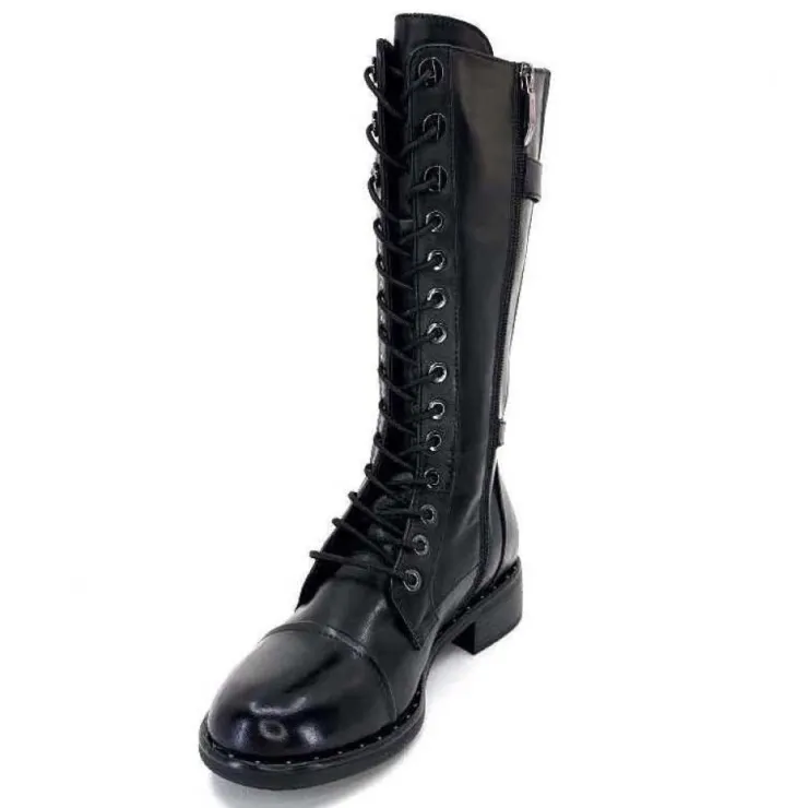 Regarde Le Ciel Roxana 10 Delice Cuir Noir*Femme Bottes