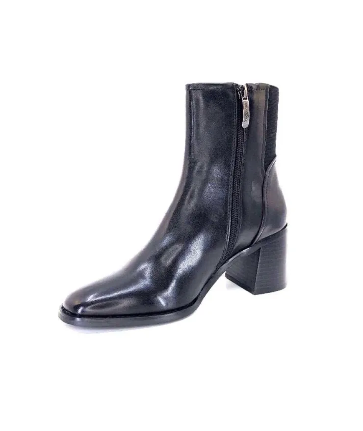 Regarde Le Ciel Sisko 01 Cuir Noir*Femme Bottines