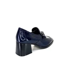 Regarde Le Ciel Vanessa 02 Cuir Vernis Bleu Marine*Femme Mocassins