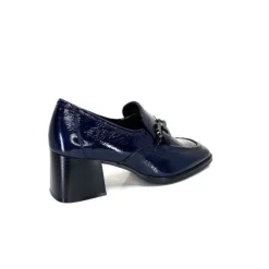 Regarde Le Ciel Vanessa 02 Cuir Vernis Bleu Marine*Femme Mocassins