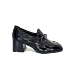 Regarde Le Ciel Vanessa 02 Cuir Vernis Noir*Femme Mocassins