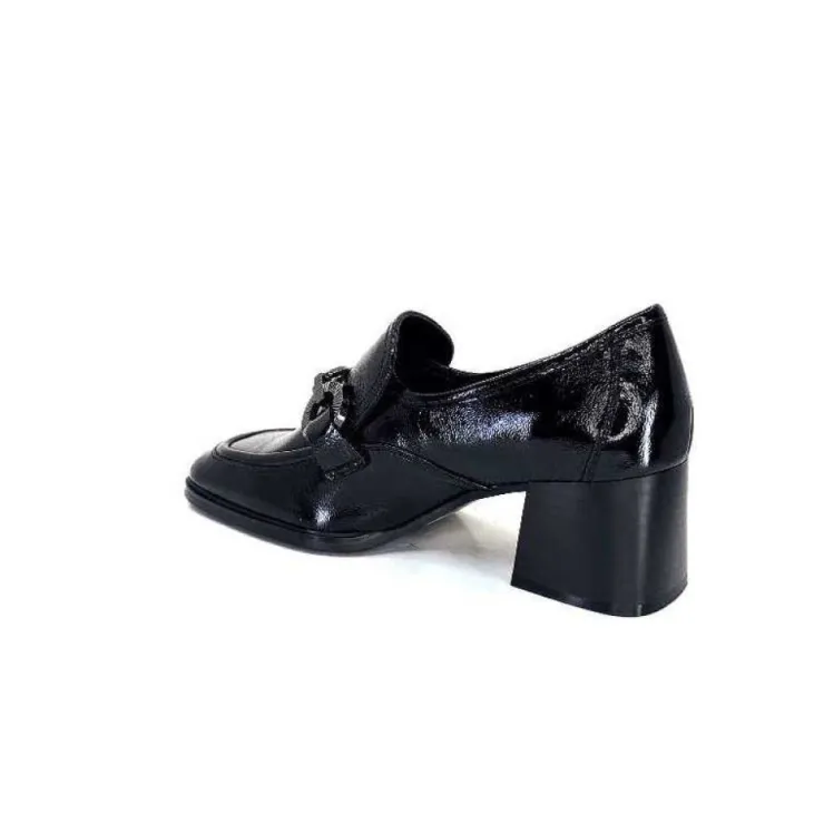 Regarde Le Ciel Vanessa 02 Cuir Vernis Noir*Femme Mocassins