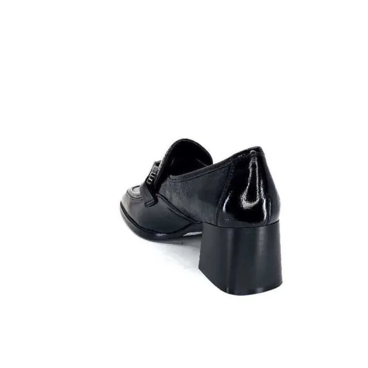 Regarde Le Ciel Vanessa 02 Cuir Vernis Noir*Femme Mocassins