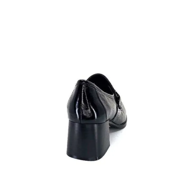 Regarde Le Ciel Vanessa 02 Cuir Vernis Noir*Femme Mocassins