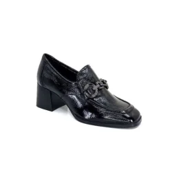 Regarde Le Ciel Vanessa 02 Cuir Vernis Noir*Femme Mocassins