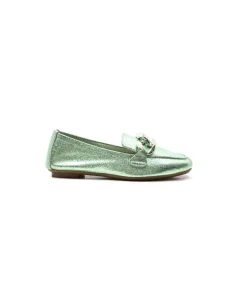 Requin Reqins Hartega Cuir Vert D'Eau*Femme Mocassins
