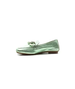 Requin Reqins Hartega Cuir Vert D'Eau*Femme Mocassins