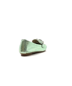 Requin Reqins Hartega Cuir Vert D'Eau*Femme Mocassins