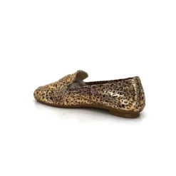 Requin Reqins Hema Cuir Gold Leopard*Femme Mocassins