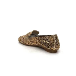Requin Reqins Hema Cuir Gold Leopard*Femme Mocassins