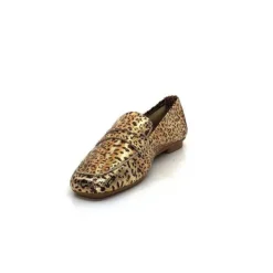 Requin Reqins Hema Cuir Gold Leopard*Femme Mocassins