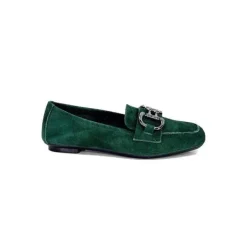 Requin Reqins Hinder Daim Vert Sapin*Femme Mocassins