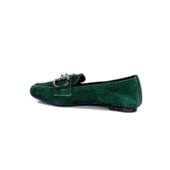 Requin Reqins Hinder Daim Vert Sapin*Femme Mocassins