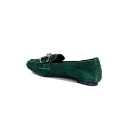 Requin Reqins Hinder Daim Vert Sapin*Femme Mocassins