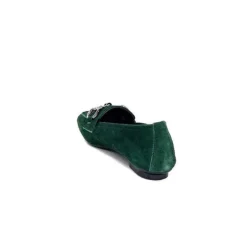 Requin Reqins Hinder Daim Vert Sapin*Femme Mocassins