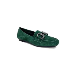 Requin Reqins Hinder Daim Vert Sapin*Femme Mocassins