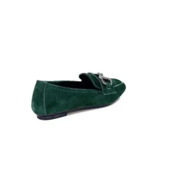 Requin Reqins Hinder Daim Vert Sapin*Femme Mocassins