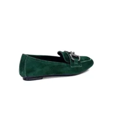 Requin Reqins Hinder Daim Vert Sapin*Femme Mocassins
