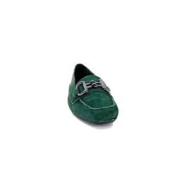 Requin Reqins Hinder Daim Vert Sapin*Femme Mocassins