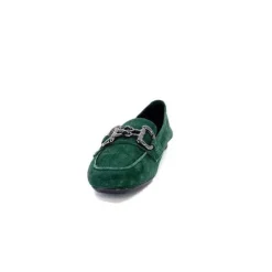 Requin Reqins Hinder Daim Vert Sapin*Femme Mocassins