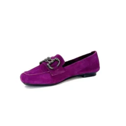Requin Reqins Hinder Daim Violet*Femme Mocassins