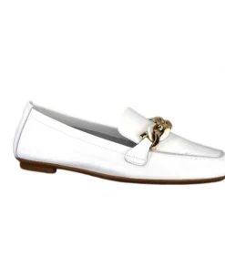 Requin Reqins Horel Cuir Blanc*Femme Mocassins